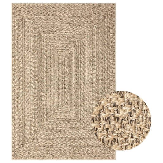 Teppich ZIZUR 120x170 cm Jute-Optik Indoor und Outdoor