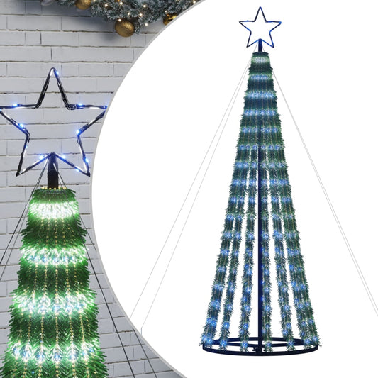 LED Weihnachtsbaum 275 LEDs Blau 180 cm