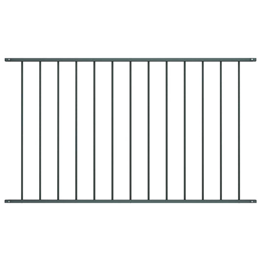 Zaunelement Pulverbeschichteter Stahl 1,63x1,25 m Anthrazit