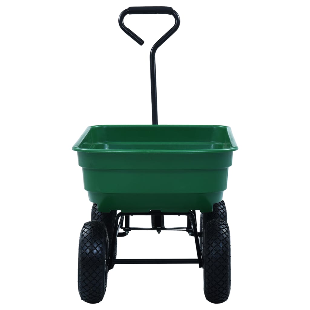 Garten-Kippwagen 300 kg 75 L Grün