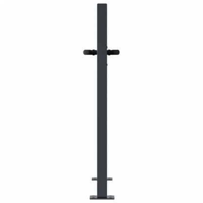 Gartentor Anthrazit 100x75 cm Stahl Baum-Design