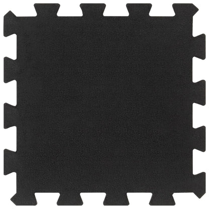 Bodenfliesen aus Gummi 16 Stk. Schwarz 16 mm 30x30 cm