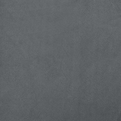 Hundebett mit Verlängerung Dunkelgrau 100x50x30 cm Samt