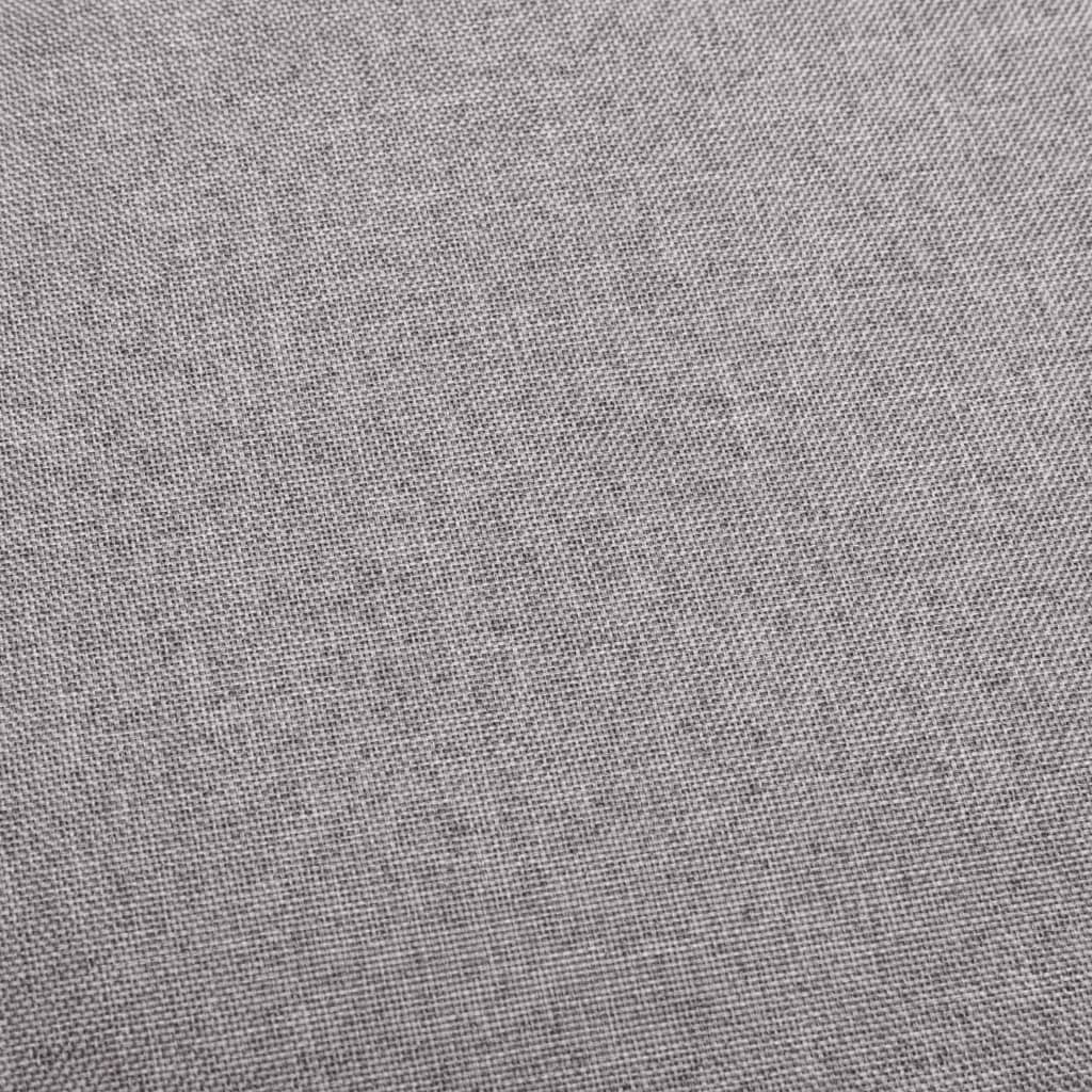 Barhocker 2 Stk. Hellgrau Stoff