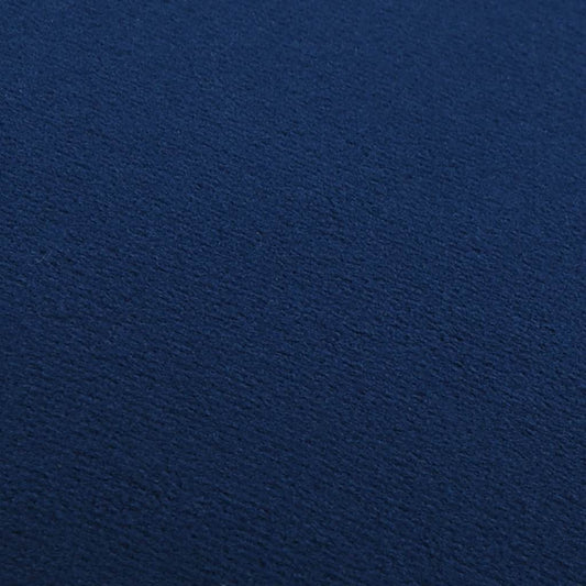 Hocker Blau und Golden Samt 28 x 36 cm