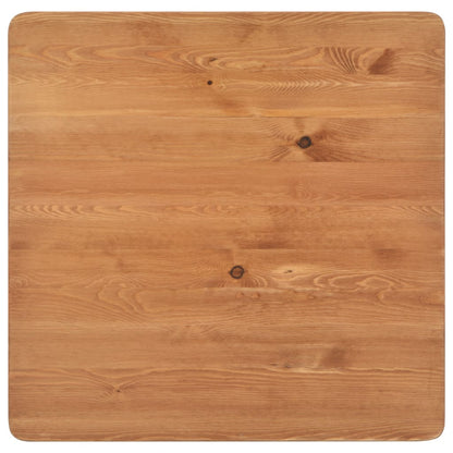 Bartisch Schwarz 60×60×108 cm Kiefer Massivholz und Stahl