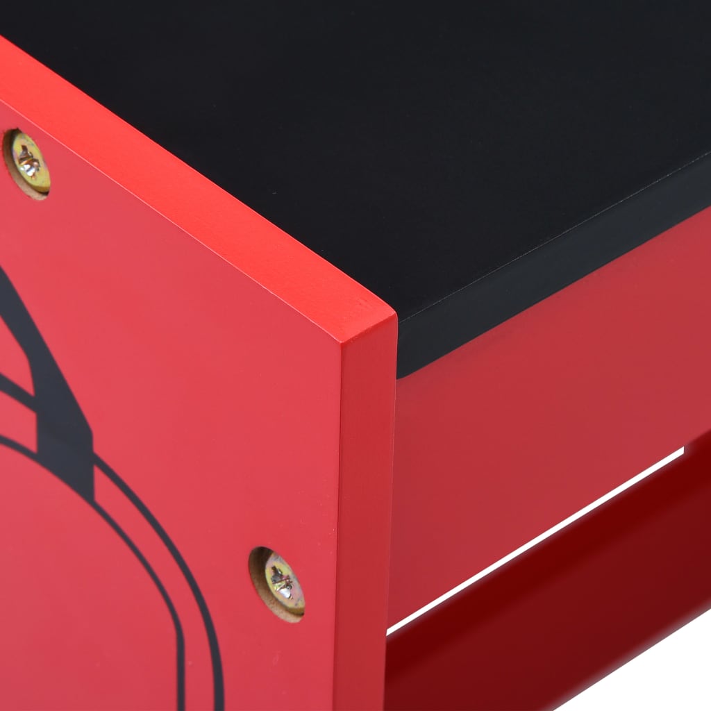 3-tlg. Kinder-Sitzgruppe Feuerwehrauto-Design Holz