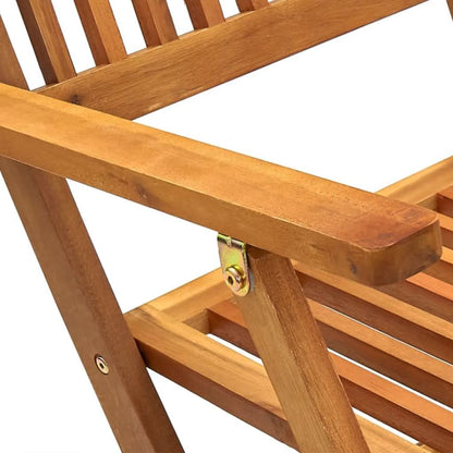 5-tlg. Garten-Essgruppe Klappbar Massivholz Akazie