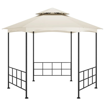 Pavillon mit Seitenwänden 3,1x2,7 m Creme