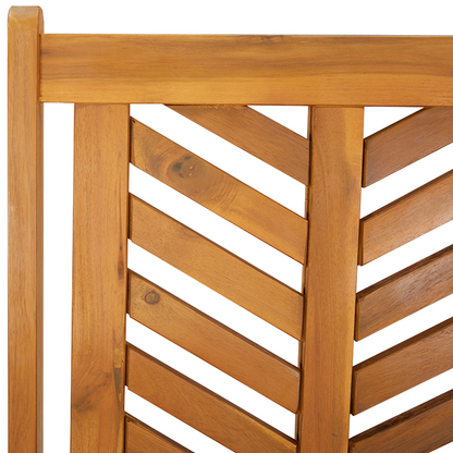 Garten Essgruppe 3 pcs Braun Massivholz Akazie