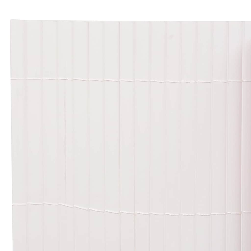 Gartenzaun Doppelseitig 110x400 cm Weiß