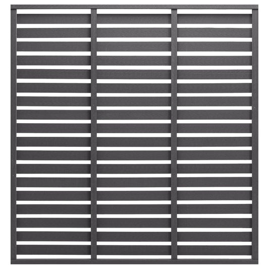Zaunelement WPC 180x180 cm Grau