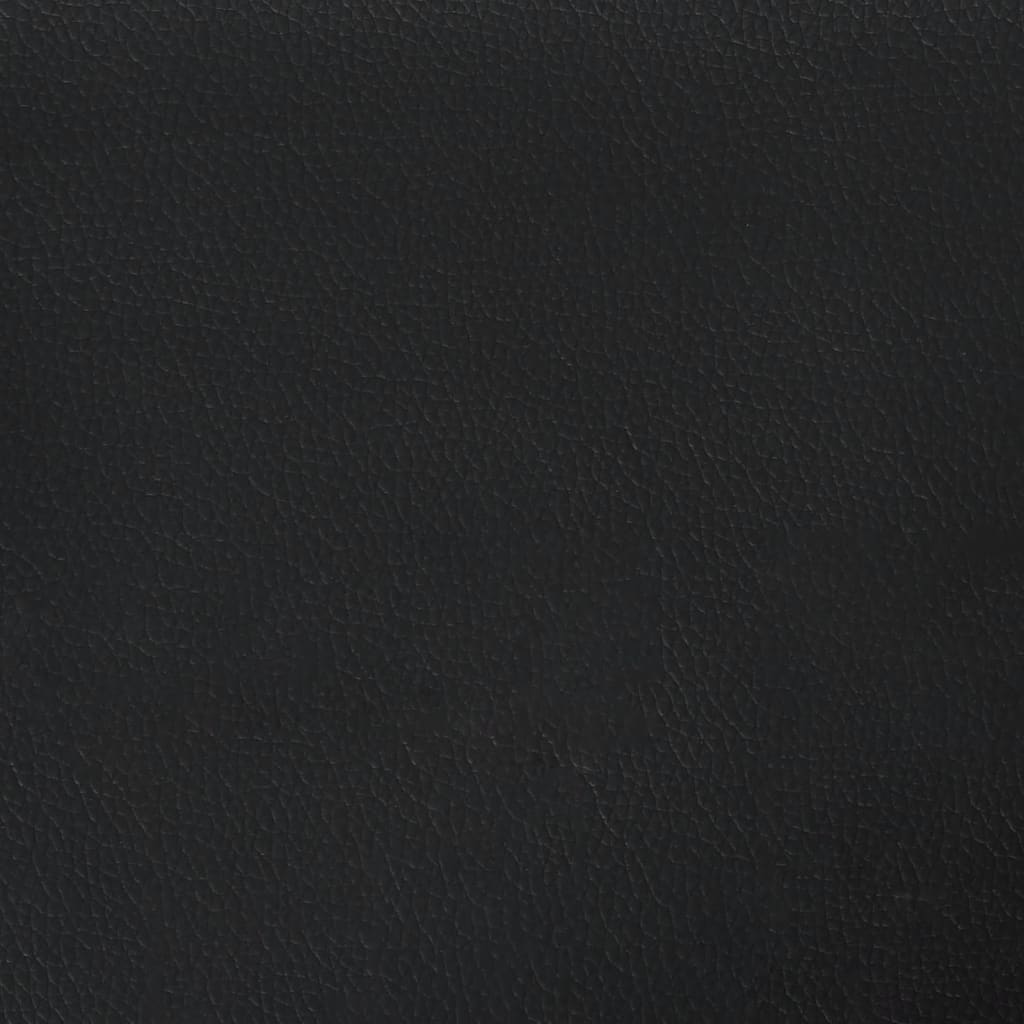 Bettgestell ohne Matratze "Zadar" Schwarz 90x200 cm Kunstleder