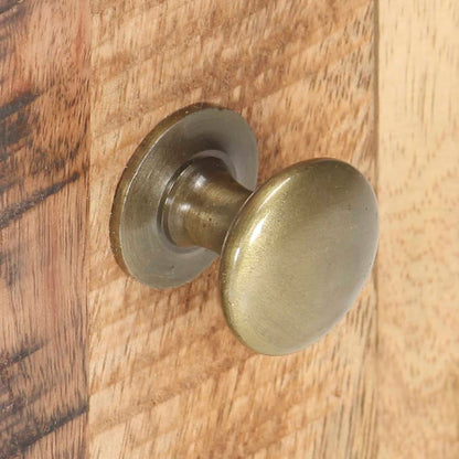 Nachttisch 40x30x50 cm Raues Mangoholz