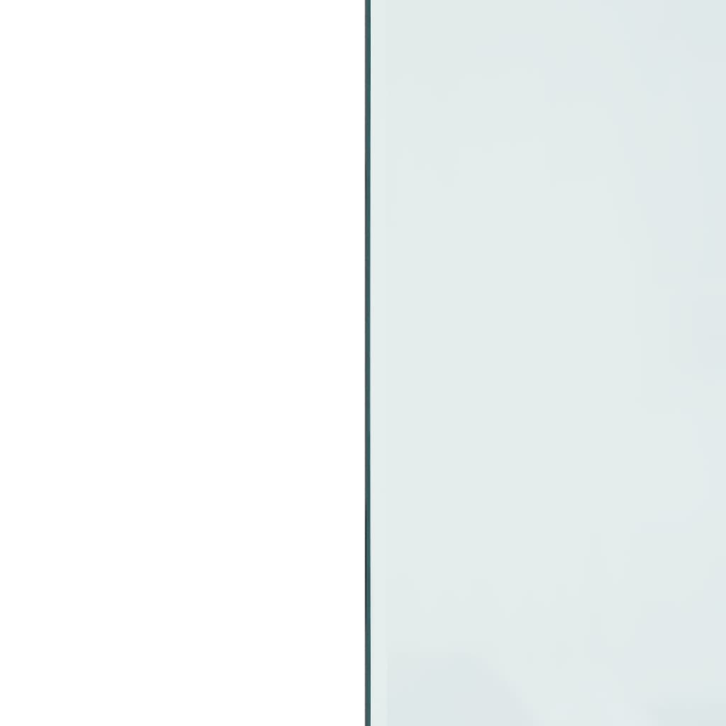 Kaminofen Glasplatte Rechteckig 80x50 cm