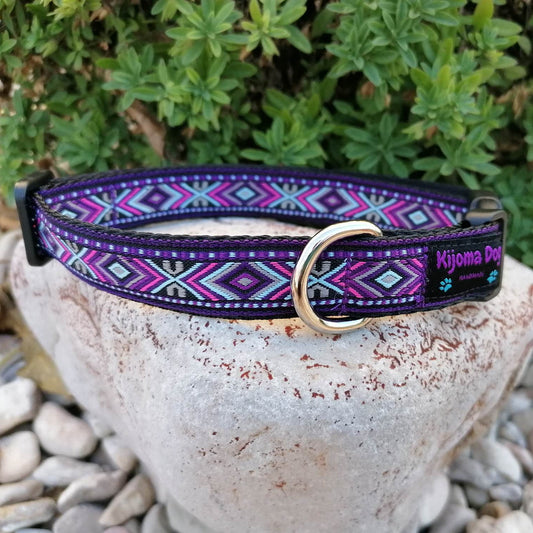 Kijomadog Hundehalsband 2cm  "Viola"