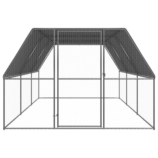 Hühnerkäfig 3x6x2 m Verzinkter Stahl