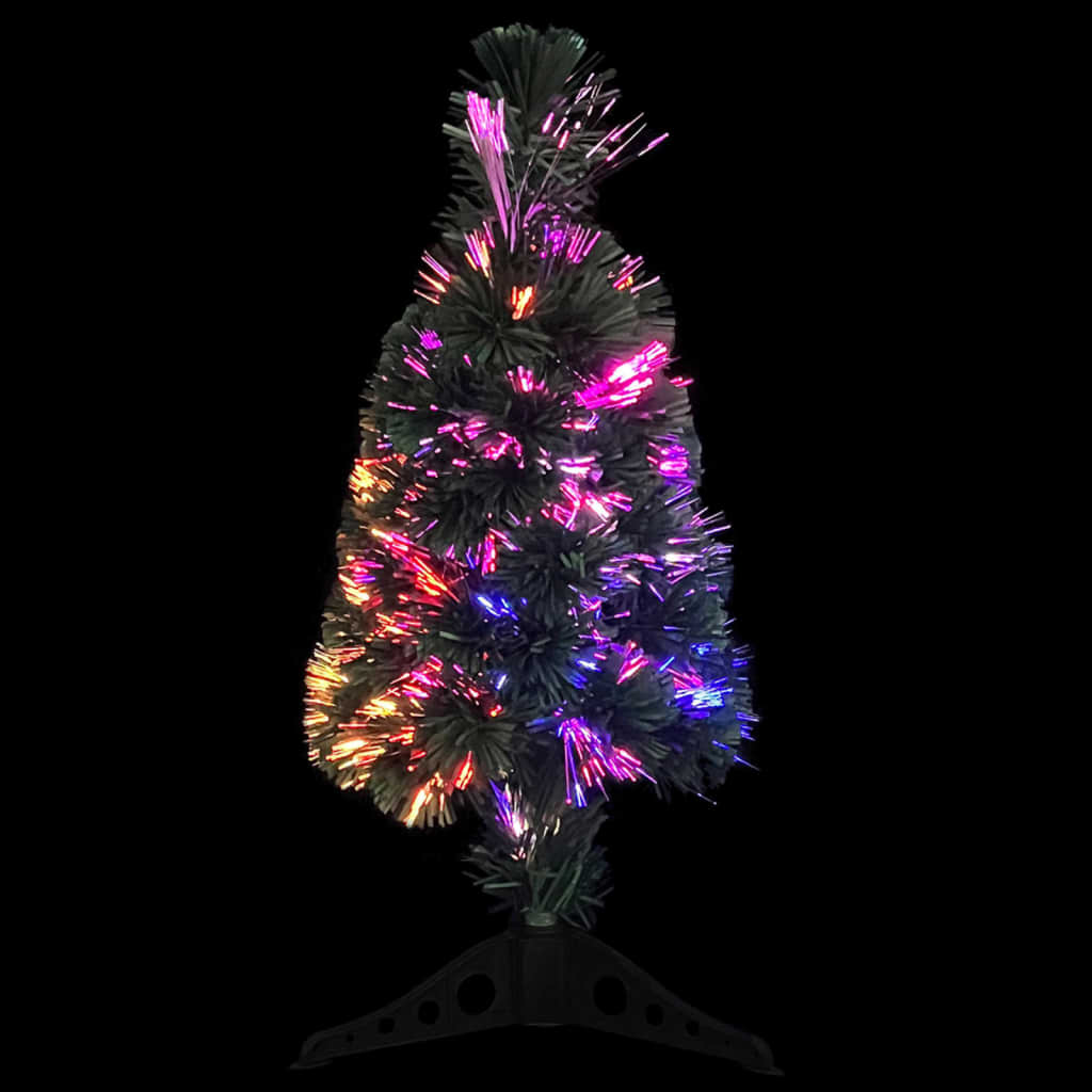 Künstlicher Weihnachtsbaum Schlank mit Ständer und LED 64 cm Glasfaser