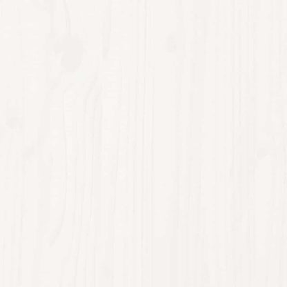 Massivholzbett ohne Matratze Weiß 100x200 cm Kiefernholz