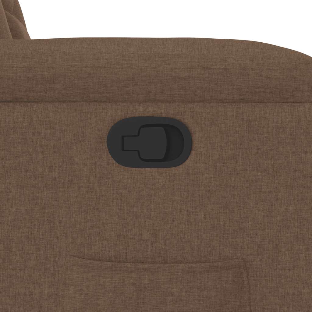 Relaxsessel mit Aufstehhilfe Braun Stoff