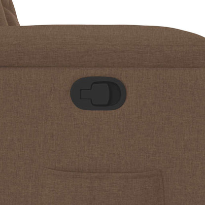 Relaxsessel mit Aufstehhilfe Braun Stoff