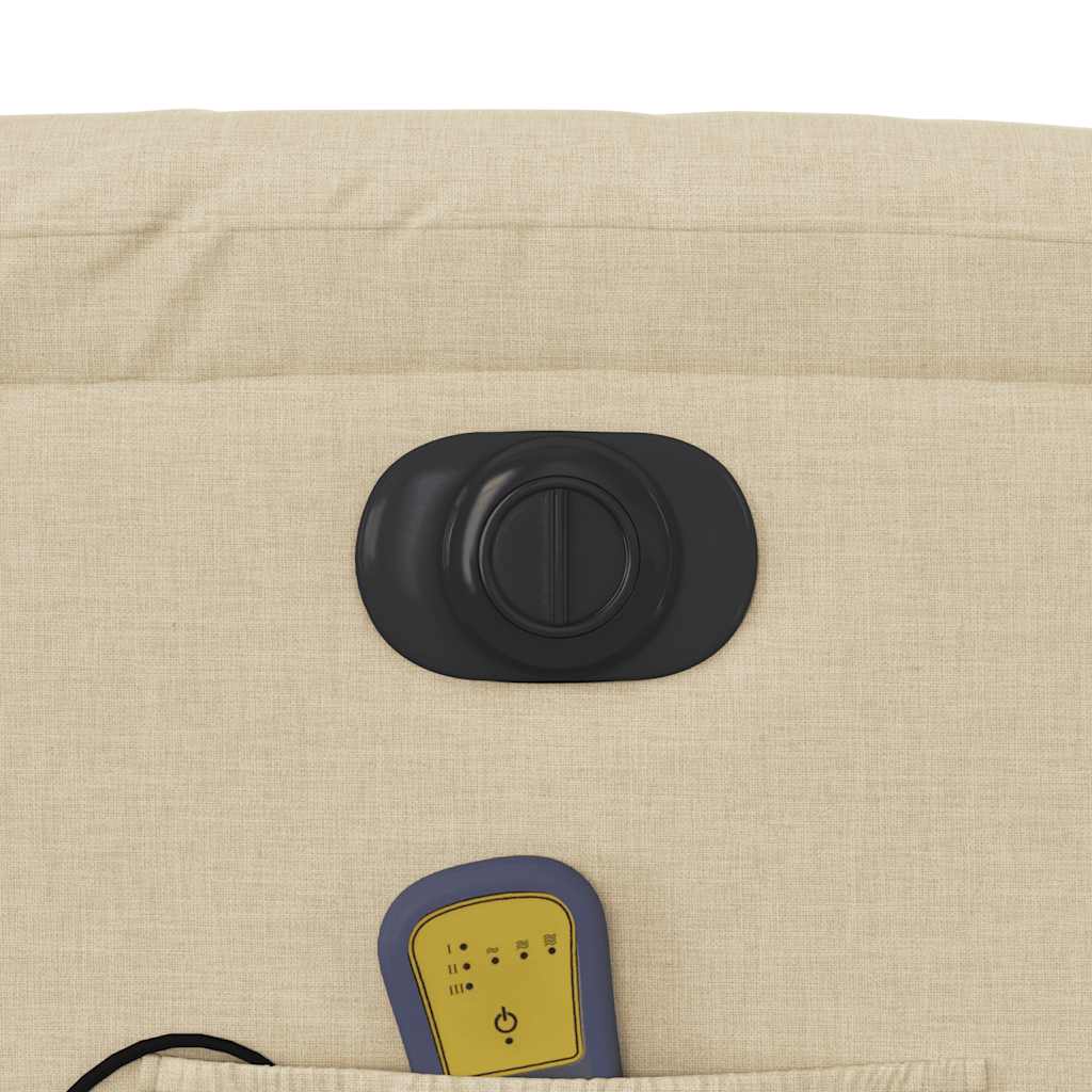 Massagesessel Elektrisch Creme Stoff