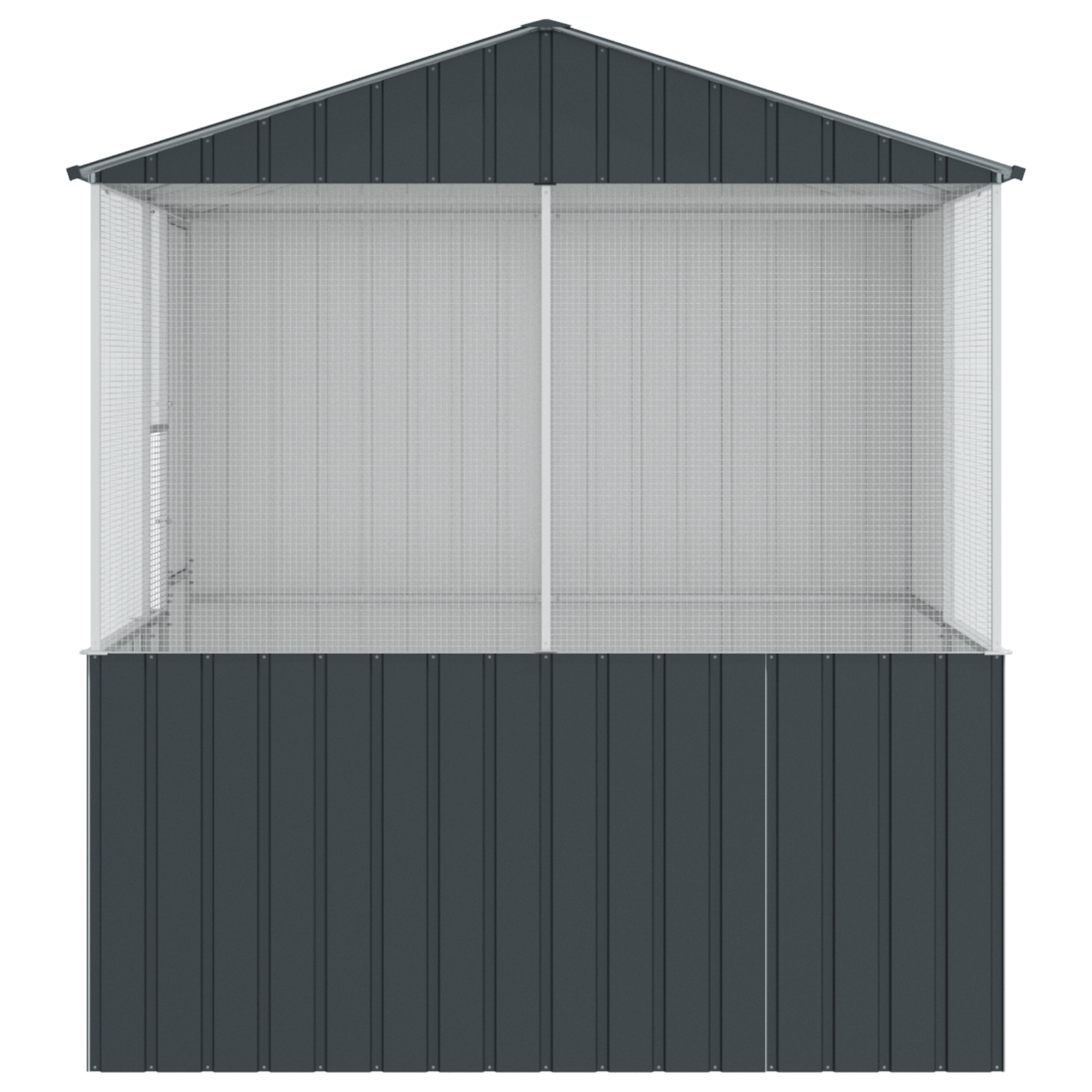 Vogelkäfig Anthrazit 215 x 209 x 230 cm Verzinkter Stahl