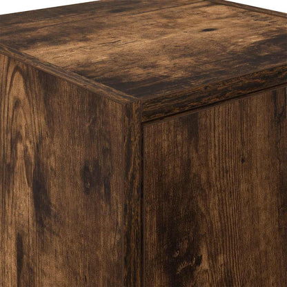 Garagenschränke 2 Stk. Räuchereiche Holzwerkstoff