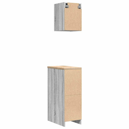 Garagenschränke 2 Stk. Grau Sonoma Holzwerkstoff