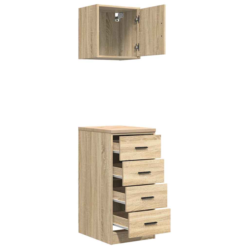 Garagenschränke 2 Stk. Sonoma-Eiche Holzwerkstoff