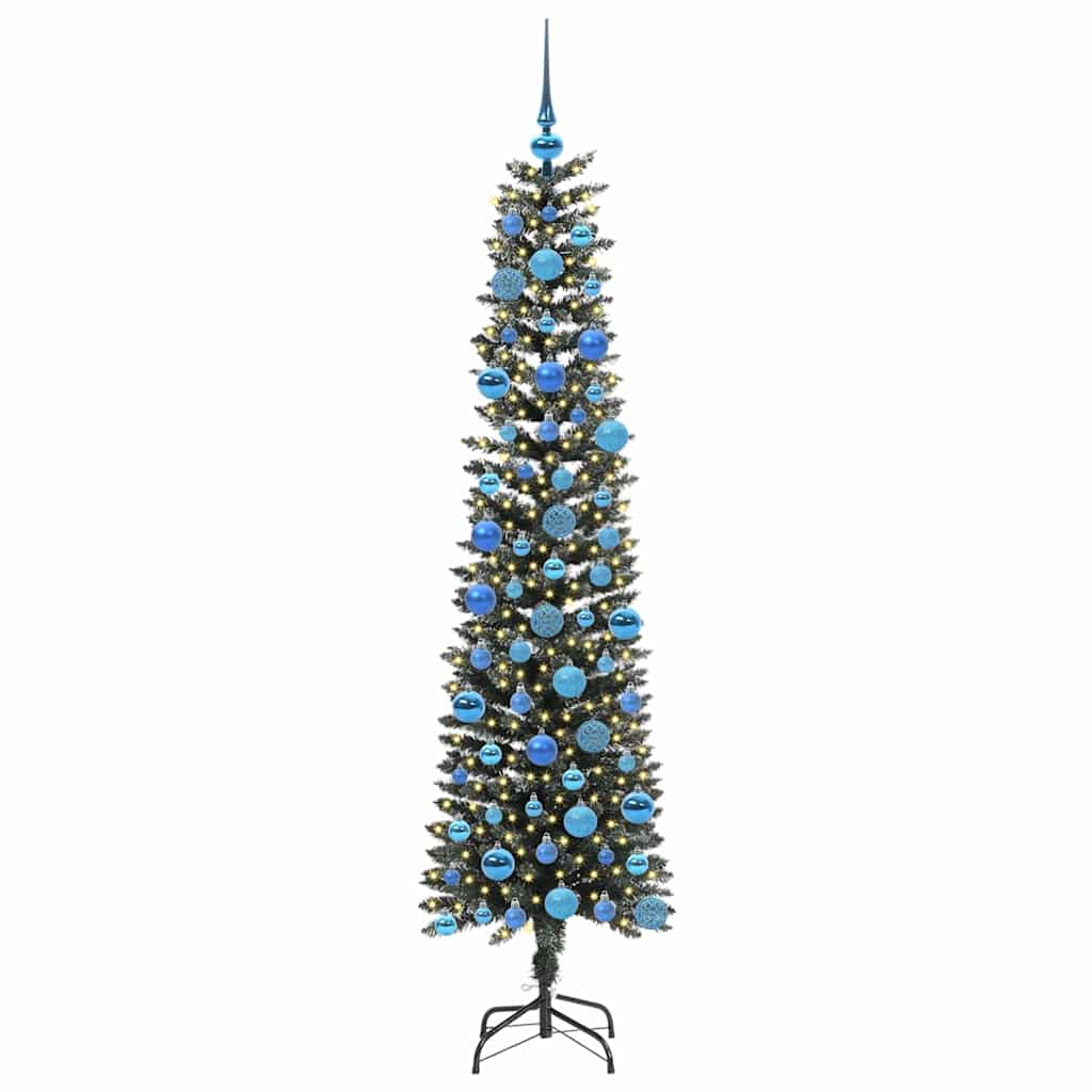 Künstlicher Weihnachtsbaum mit 300 LEDs mit Ständer Grün 180 cm