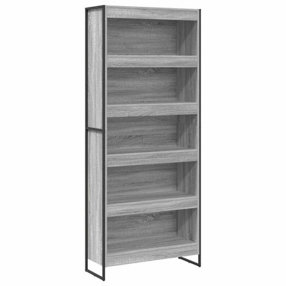 Bücherregal Graues Sonoma 80 x 30 x 155 cm Holzwerkstoff