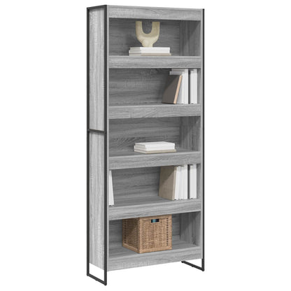 Bücherregal Graues Sonoma 80 x 30 x 155 cm Holzwerkstoff