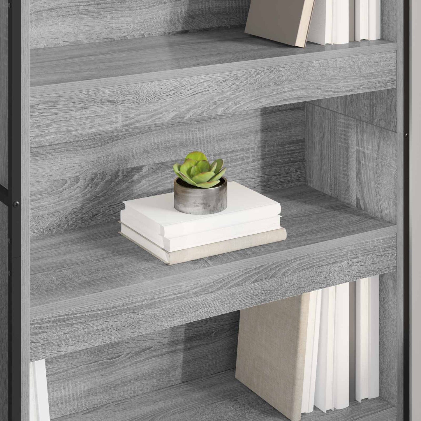 Bücherregal Graues Sonoma 80 x 30 x 155 cm Holzwerkstoff