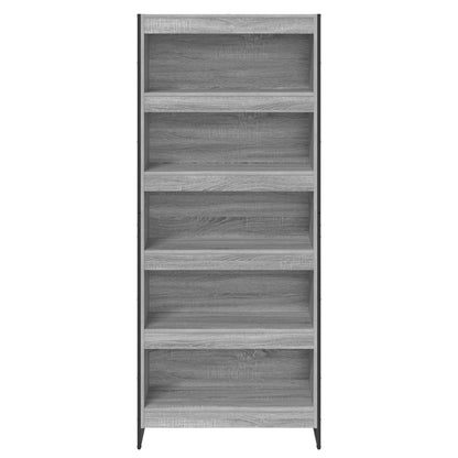Bücherregal Graues Sonoma 80 x 30 x 155 cm Holzwerkstoff