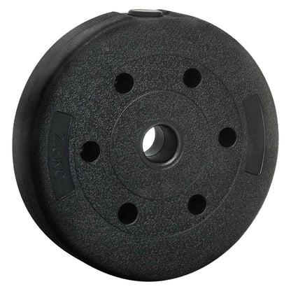 2-in-1 Hantelset Schwarz und Rot 121 x 19,5 x 19,5 cm