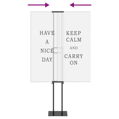 Messestände 2 pcs Schwarz 30 x 24 x 208 cm Eisen