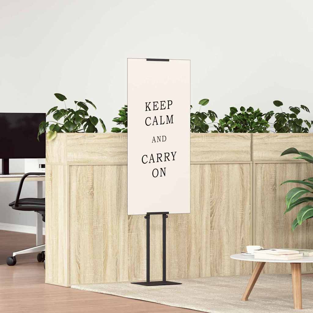 Messestände 2 pcs Schwarz 30 x 24 x 208 cm Eisen