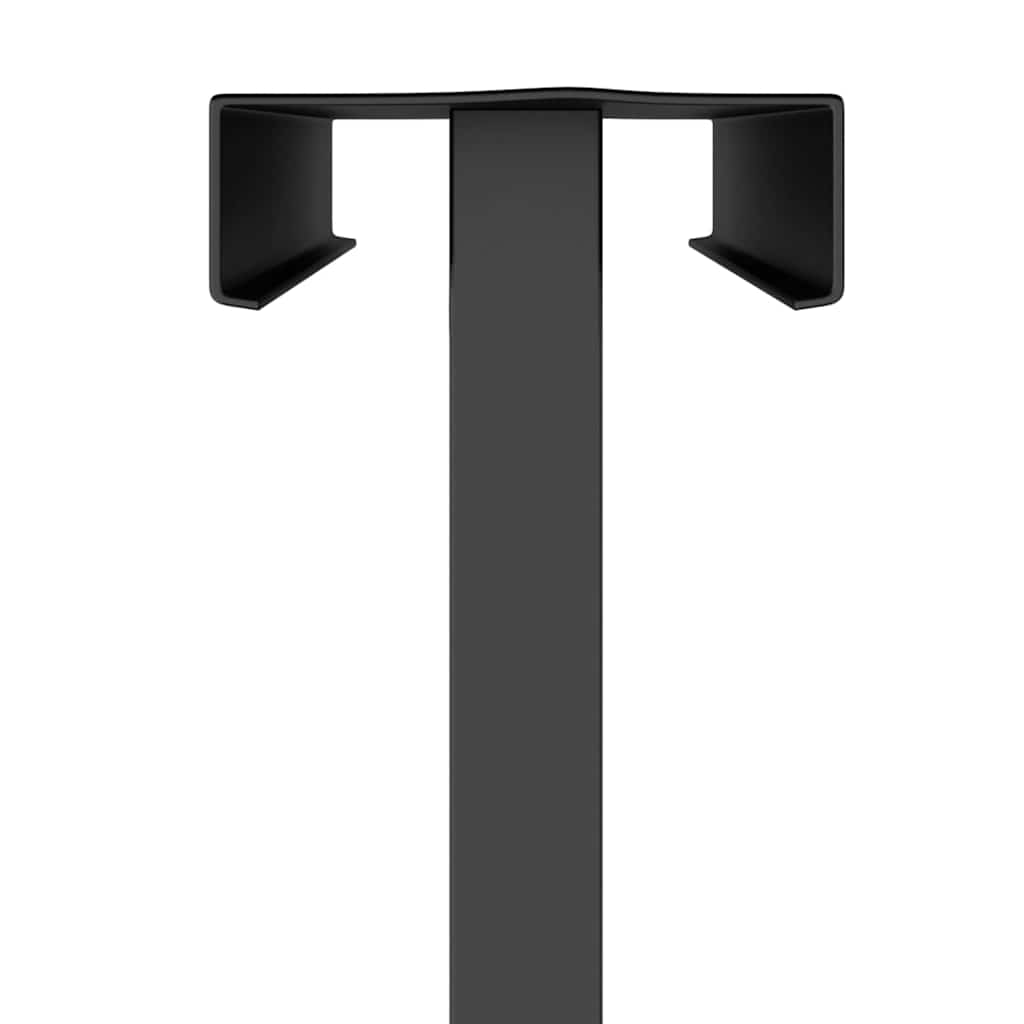 Messestände 2 pcs Schwarz 30 x 24 x 208 cm Eisen