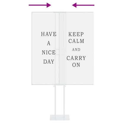 Messestände 2 pcs Weiß 30 x 24 x 208 cm Eisen