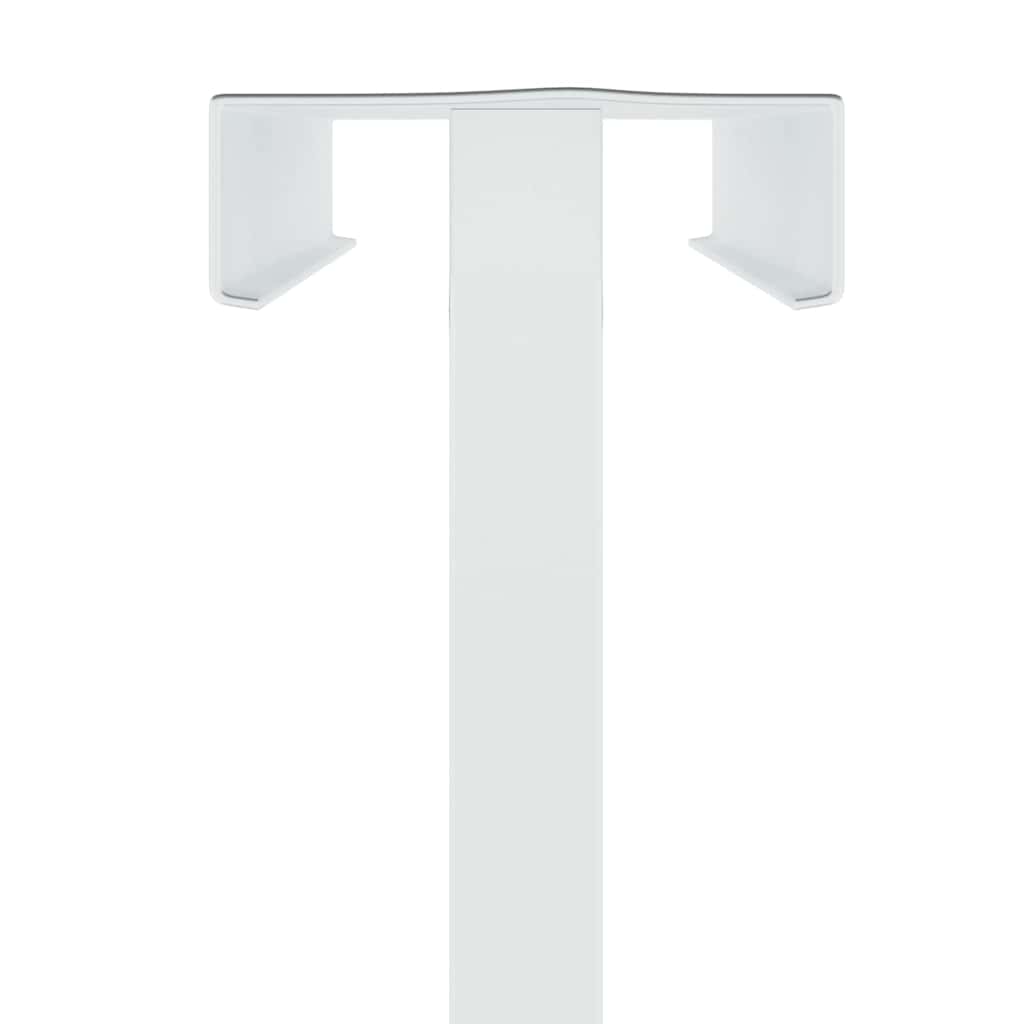 Messestände 2 pcs Weiß 30 x 24 x 208 cm Eisen
