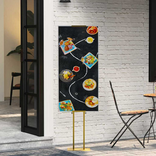 Messestände 2 pcs Gold 30 x 24 x 208 cm Eisen