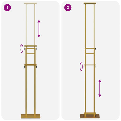 Messestände 2 pcs Gold 30 x 24 x 208 cm Eisen