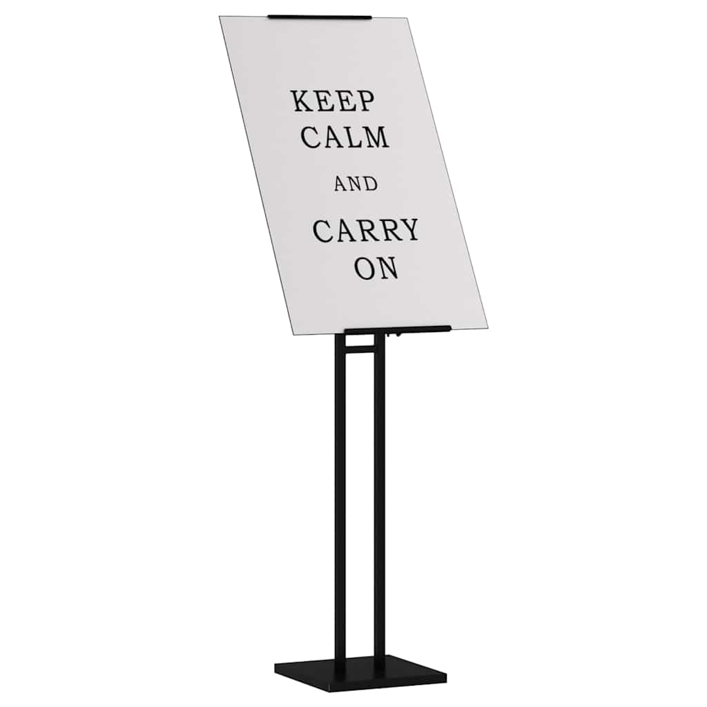 Messestände 2 pcs Schwarz 26,5 x 26,5 x 127 cm Stahl