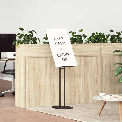 Messestände 2 pcs Schwarz 26,5 x 26,5 x 127 cm Stahl