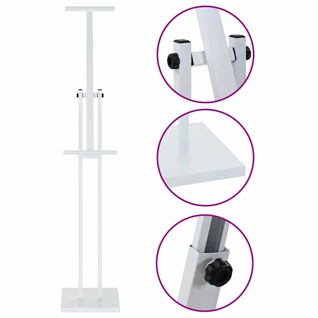 Messestände 2 pcs Weiß 26,5 x 26,5 x 127 cm Stahl