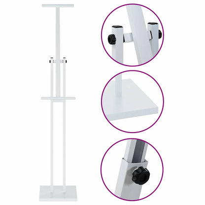 Messestände 2 pcs Weiß 26,5 x 26,5 x 127 cm Stahl