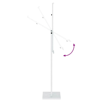 Messestände 2 pcs Weiß 26,5 x 26,5 x 127 cm Stahl