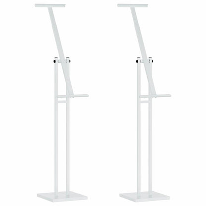Messestände 2 pcs Weiß 26,5 x 26,5 x 127 cm Stahl