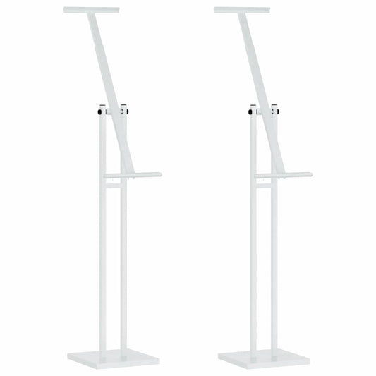 Messestände 2 pcs Weiß 26,5 x 26,5 x 127 cm Stahl
